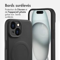 imoshion Coque Couleur avec MagSafe Apple iPhone 15 - Noir
