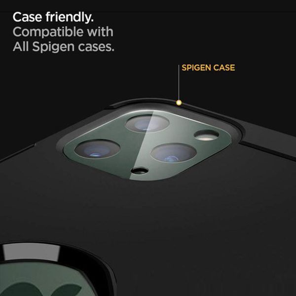 Spigen GLAStR Protection Caméra en verre trempé iPhone 11 Pro/11 Pro Max