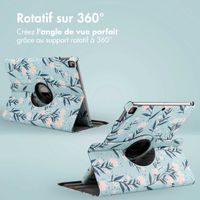 imoshion Coque tablette Design rotatif à 360° iPad 9 (2021) / iPad 8 (2020) / iPad 7 (2019) 10.2 pouces - Flowers