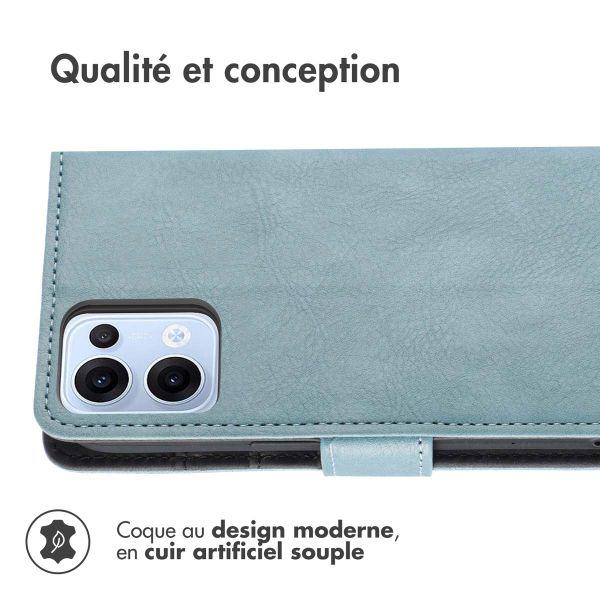 imoshion Étui de télephone portefeuille Oppo Reno 13 - Bleu clair