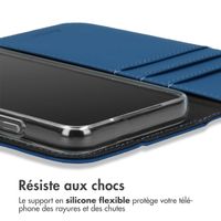 Accezz Étui de téléphone portefeuille Wallet Apple iPhone 13 Pro - Bleu foncé