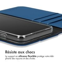 Accezz Étui de téléphone portefeuille Wallet iPhone 13 Pro - Bleu foncé