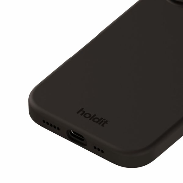 Holdit Coque Silicone Apple iPhone 16 - Noir