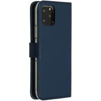 Selencia Étui de téléphone en cuir véritable iPhone 11 Pro - Bleu