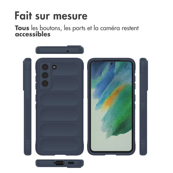 imoshion Coque arrière EasyGrip Samsung Galaxy S21 FE - Bleu foncé