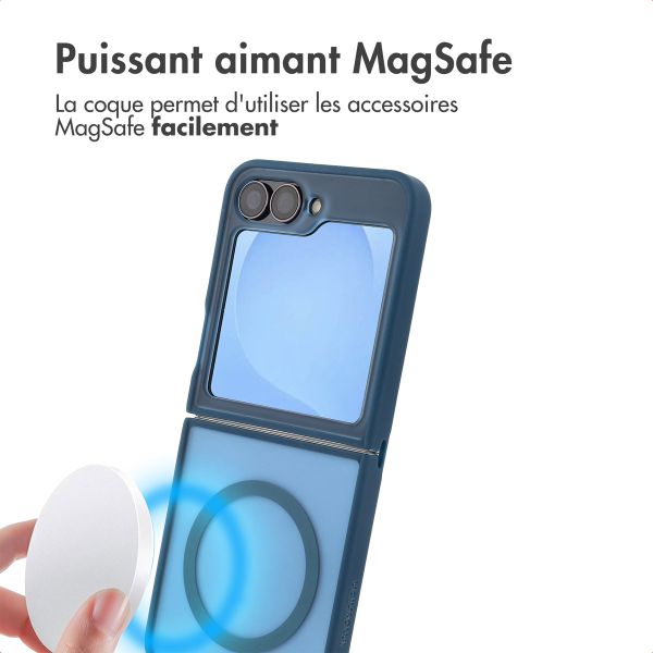 imoshion Coque Color Guard avec MagSafe Samsung Galaxy Z Flip 7 FE - Bleu foncé