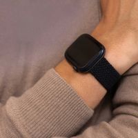 imoshion Bracelet tissé en nylon Apple Watch Series 1 á 9 / SE (38/40/41 mm) | Series 10 / 11 (42 mm) - Gris foncé