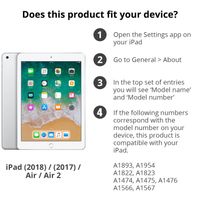 Selencia Screenprotector 2in1 iPad 6 (2018) 9.7 pouces / iPad 5 (2017) 9.7 pouces / Air 1 (2013) / Air 2 (2014)