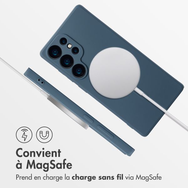 imoshion Coque Couleur avec MagSafe Samsung Galaxy S25 Ultra - Bleu foncé