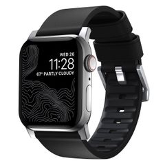 Nomad Bracelet Active Pro Apple Watch Series 1 á 10 / SE / Ultra (2) (44/45/46/49 mm) - Noir/Argent