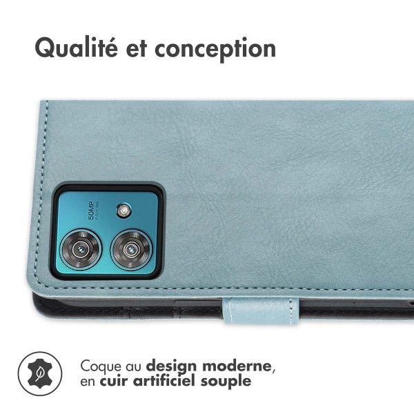 imoshion Étui de télephone portefeuille Motorola Moto G84 - Bleu clair