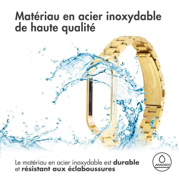 imoshion Bracelet en acier Xiaomi Mi Band 3 / 4 - Doré