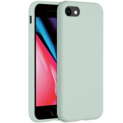 Accezz Coque Liquid Silicone iPhone SE (2022 / 2020) / 8 / 7 - Bleu clair