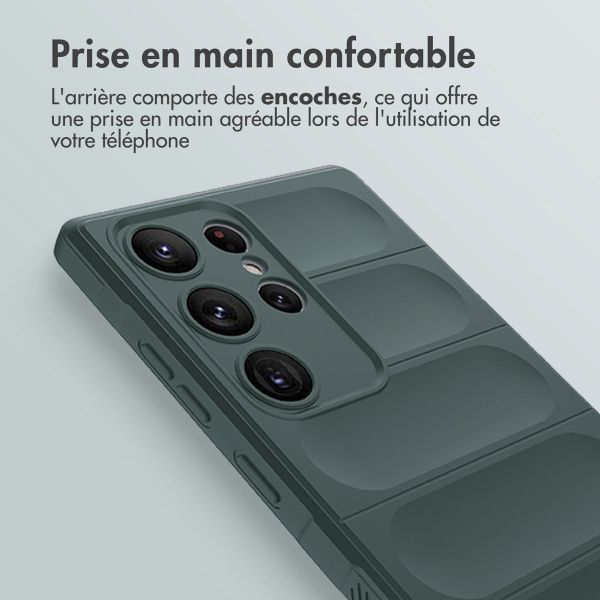 imoshion Coque arrière EasyGrip Samsung Galaxy S23 Ultra - Vert foncé