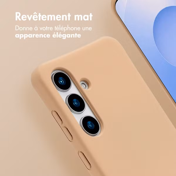 imoshion Coque arrière Color avec cordon amovible et MagSafe Samsung Galaxy S24 / S25 - Beige