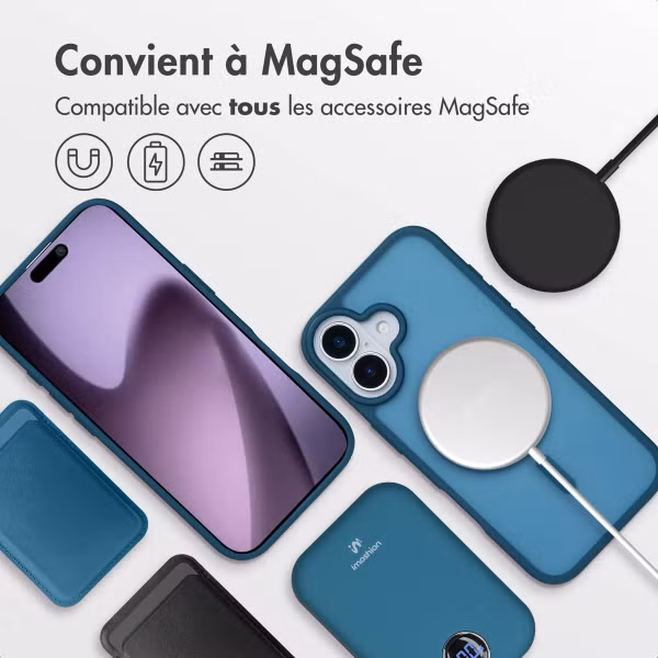 imoshion Coque Color Guard avec MagSafe Apple iPhone 17 - Bleu foncé