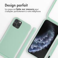 imoshion Coque en silicone avec cordon Apple iPhone 11 Pro - Vert menthe