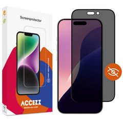 Accezz Protection d'écran en verre trempé Privacy Apple iPhone 16 Pro Max / 17 Pro Max