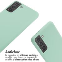 imoshion Coque en silicone avec cordon Samsung Galaxy S21 Plus - Vert menthe