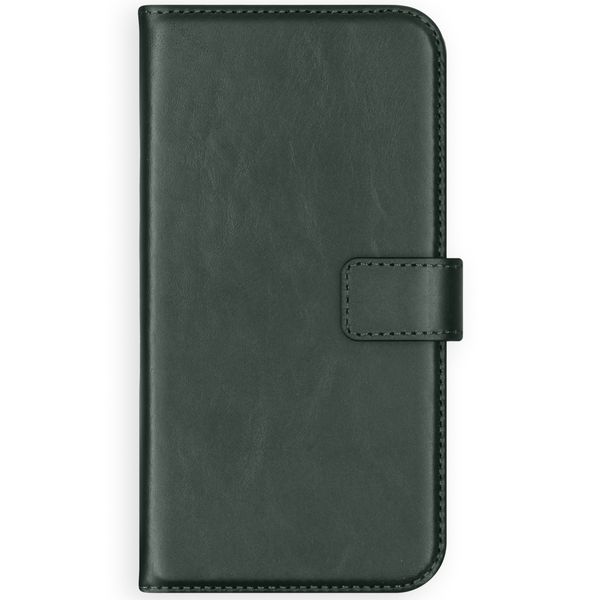 Selencia Étui portefeuille en cuir véritable Apple iPhone 12 (Pro) - Vert
