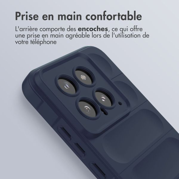 imoshion Coque arrière EasyGrip Xiaomi 14 - Bleu foncé