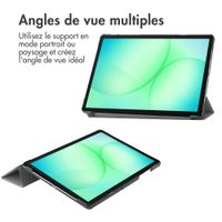imoshion Coque tablette Trifold Samsung Galaxy Tab A11 Plus - Gris