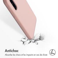 Accezz Coque Liquid Silicone Samsung Galaxy A36 - Rose