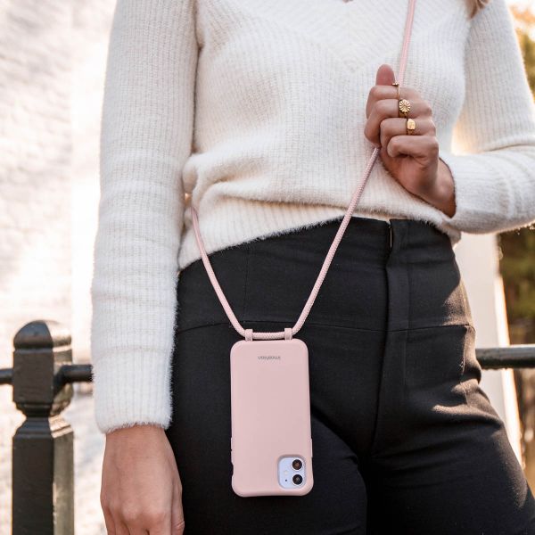 imoshion Coque de couleur avec cordon amovible Samsung Galaxy S22 - Rose