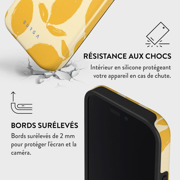 Burga Coque arrière Tough iPhone 16 - Lemon Tart