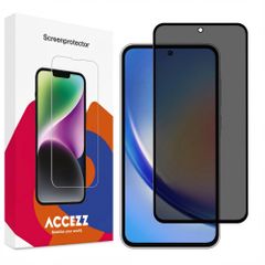 Accezz Protection d'écran en verre trempé Privacy Samsung Galaxy A35 / A55 - Transparent