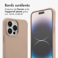 imoshion Coque arrière Color avec cordon amovible et MagSafe Apple iPhone 14 Pro Max - Nude