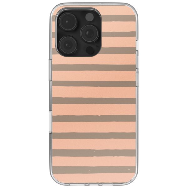 imoshion Coque Design iPhone 16 Pro - Striped Peach Reverse