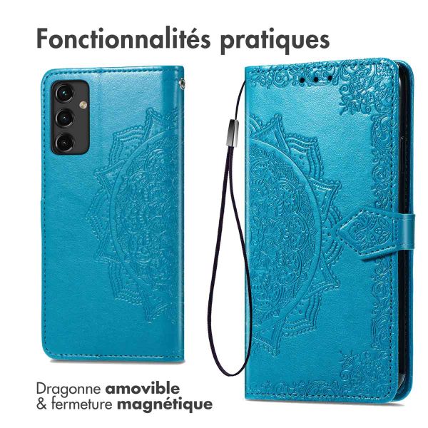 imoshion Etui de télephone Mandala Samsung Galaxy A14 (5G/4G) - Turquoise