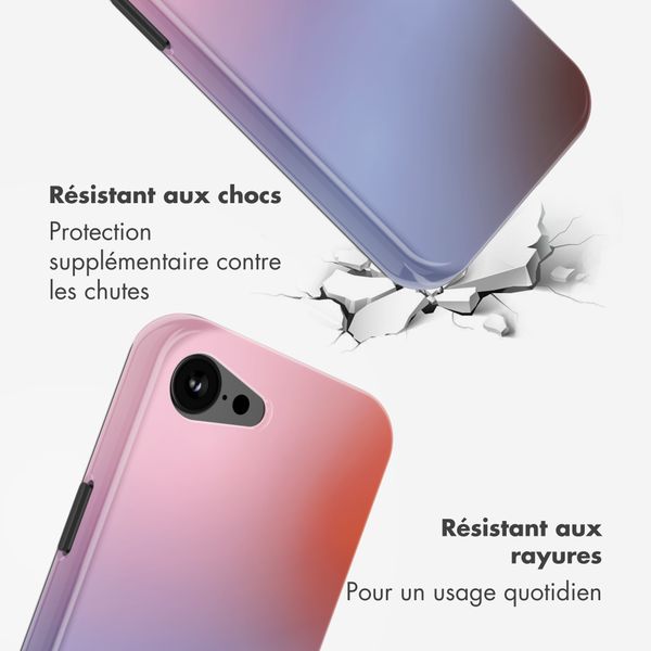 Selencia Coque arrière Vivid avec MagSafe Apple iPhone 16e - Gradient Soft Blush