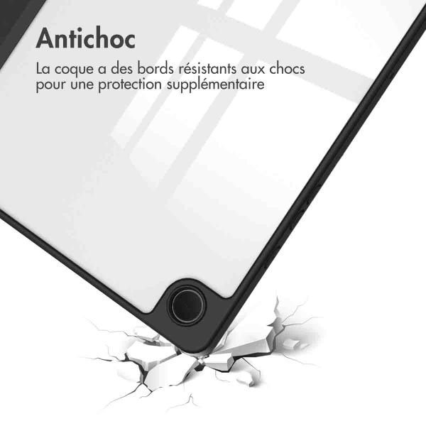 imoshion Coque tablette rigide Trifold Samsung Galaxy Tab A9 Plus - Noir