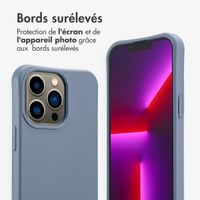 imoshion Coque arrière Color avec cordon amovible et MagSafe Apple iPhone 13 Pro - Ash Blue