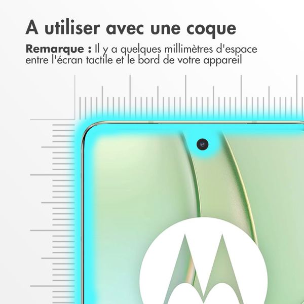 Accezz Protection d'écran en verre trempé Motorola Edge 40