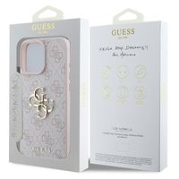 Guess Coque 4G Metal Logo Backcover Apple iPhone 16 Pro Max - Rose