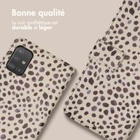 imoshion Étui de télephone portefeuille Design Samsung Galaxy A51 - Black And White Dots