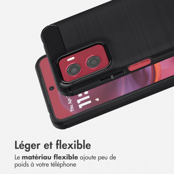 imoshion Coque Brushed Motorola Moto G05 / E15 - Noir