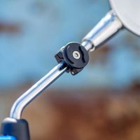 SP Connect Support de téléphone Mirror Mount Bundle avec Universal Clamp SPC+ pour Scooter - Noir
