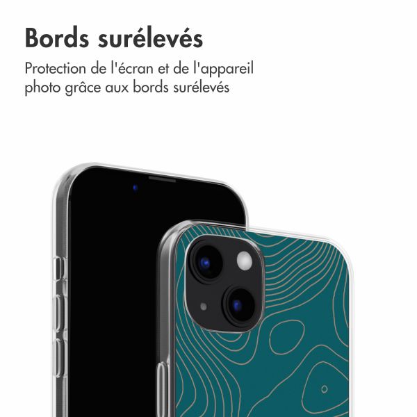 imoshion Coque Design iPhone 13 - Topo Turquoise