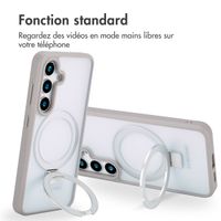 Accezz Coque Ring Stand avec MagSafe Samsung Galaxy S24 - Grey