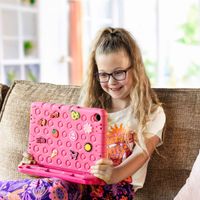 imoshion Coque kidsproof avec poupées amovibles Samsung Galaxy Tab A11 Plus / A9 Plus - Rose