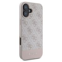 Guess Coque arrière Bottom Stripe 4G Apple iPhone 16 - Rose