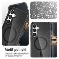 imoshion Coque Pailletée avec MagSafe Samsung Galaxy S24 - Glitter Noir