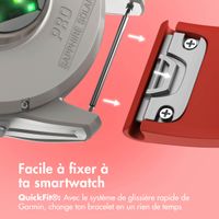 imoshion Bracelet QuickFit® en silicone  - Connexion Garmin 26 mm - Rouge