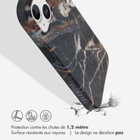 Selencia Aurora Coque Fashion Apple iPhone 15 - Onyx Black Marble