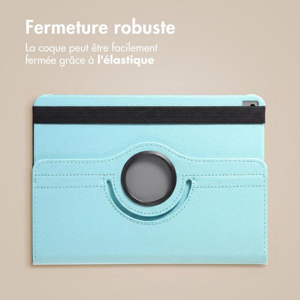 imoshion Coque tablette rotatif à 360° Apple iPad 9 (2021) 10.2 pouces / iPad 8 (2020) 10.2 pouces / iPad 7 (2019) 10.2 pouces - Bleu clair