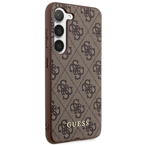 Guess ﻿Coque arrière 4G Classic Logo Samsung Galaxy S24 Plus - Brun